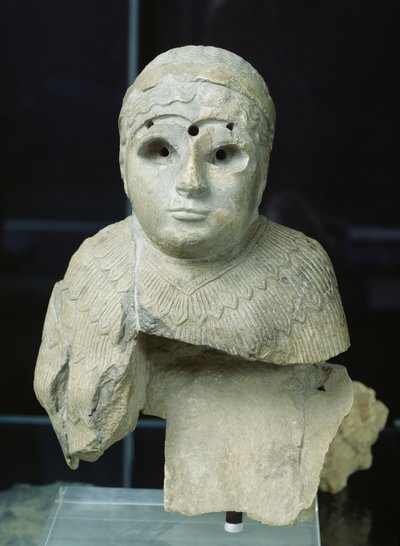 Statuette einer Frau mit Schal, Akkadische Periode, ca. 2340-2200 v. Chr. von Mesopotamian